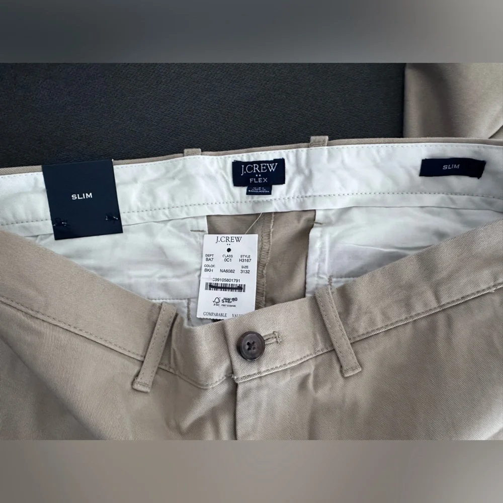 J.Crew Factory Slim-fit flex chino pant Size W31/L32 - Picture 10 of 10